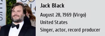 Jack Black  Compare Altura, Peso, Medidas do corpo com Outras Celebridades  - Stellameus