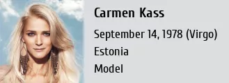 Carmen Kass Biography - Estonian model (born 1978)