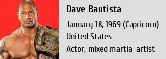 ▷ Dave Bautista - Idade, Altura e Peso (Biografia)