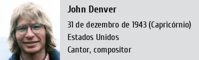 Não feche seus olhos esta noite.., Henry John Deutschendorf Jr., mais  conhecido pelo seu nome artístico John Denver foi um cantor, compositor,  músico e ator americano. Compunha e cantava