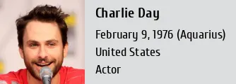 Charlie Day (9 de Fevereiro de 1976), Artista