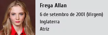 Freya Allan • Altura, Peso, Medidas do corpo, Idade, Biografia, Wiki