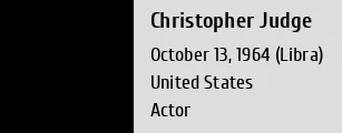 Christopher Judge Height - Hvor høy
