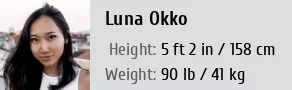 Luna Okko Height Weight Size Body Measurements Biography Wiki Age