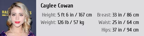 Caylee Cowan's Measurements: Bra Size, Height, Weight and More