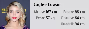 Caylee Cowan • Altura, Peso, Medidas do corpo, Idade, Biografia, Wiki